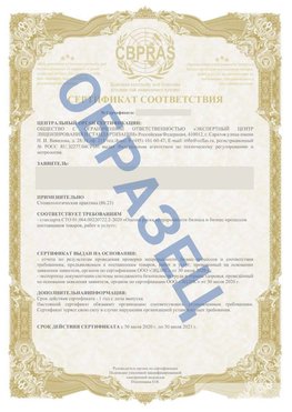 Образец Сертификат СТО 01.064.00220722.2-2020 Якутск Сертификат СТО 01.064.00220722.2-2020 
